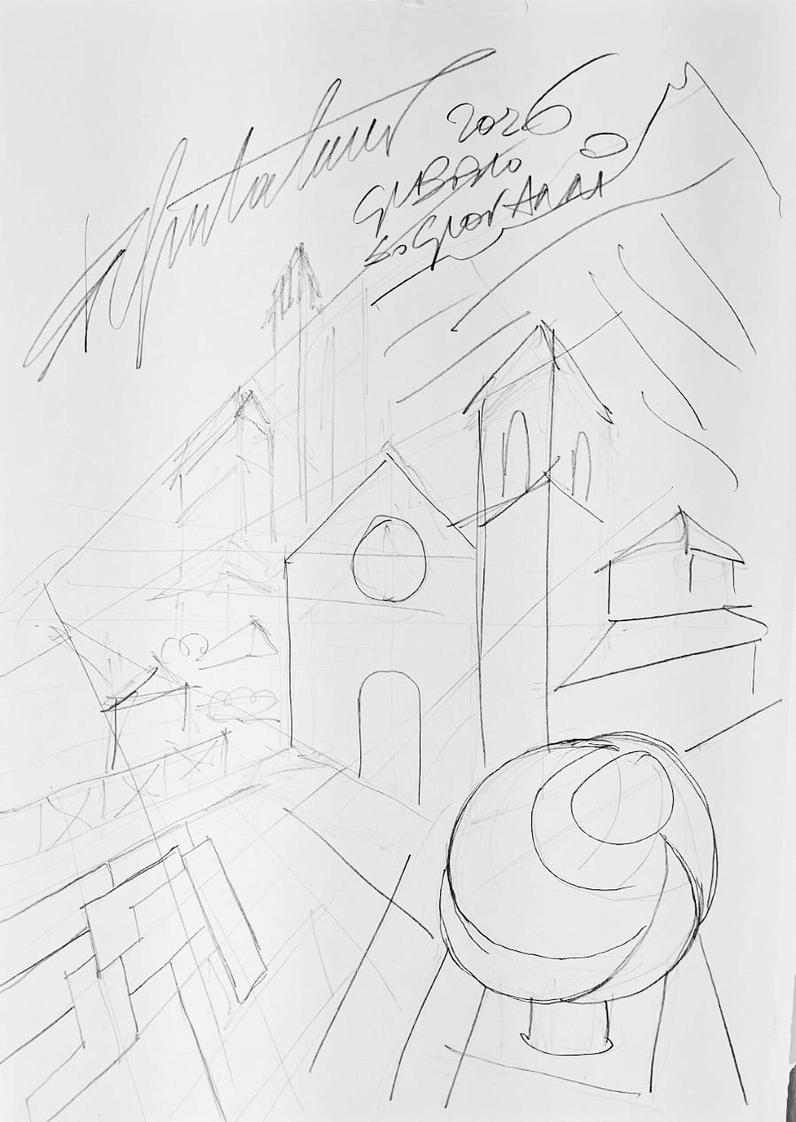 Gubbio, San Giovanni — Bozzetto